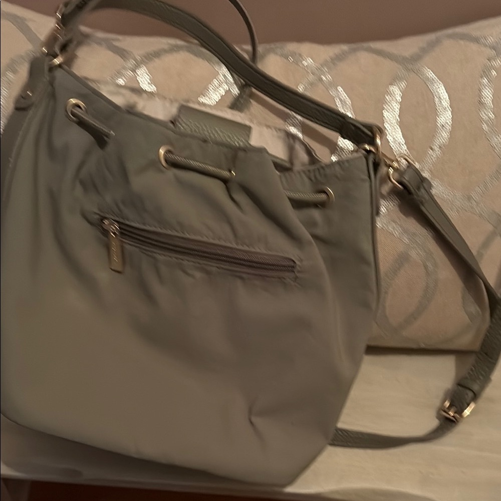 Gray Drawstring Women's Bag - Picture 2 of 2